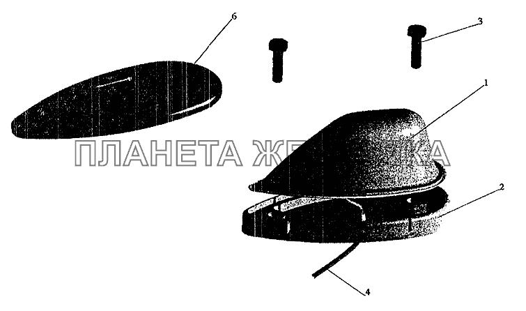 Установка фонарей автопоезда МАЗ-6303 (2005)